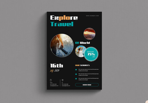 Explore Travel Flyer Template