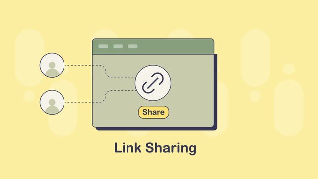 Link sharing from web browser to multiple online users.