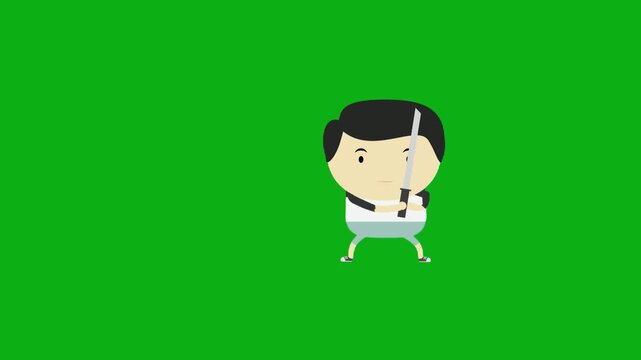 Cartoon businessman character holding money bags animation on green screen chroma key for video editing motion graphics social media content creation stock templates youtube marketing produc