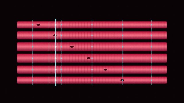 Cardiology Cardiac Muscle Fiber Contraction wave with synchronized electrical conduction paths