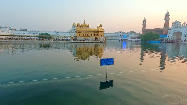Golden Temple Reflected in Amrit Sarovar at Sri Harmandir Sahib, Amritsar