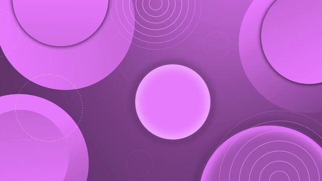 Abstract background with layered circular shapes and dotted concentric rings animation