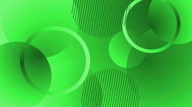 Abstract background with overlapping translucent circles and diagonal stripe patterns modern minimal geometric design animation