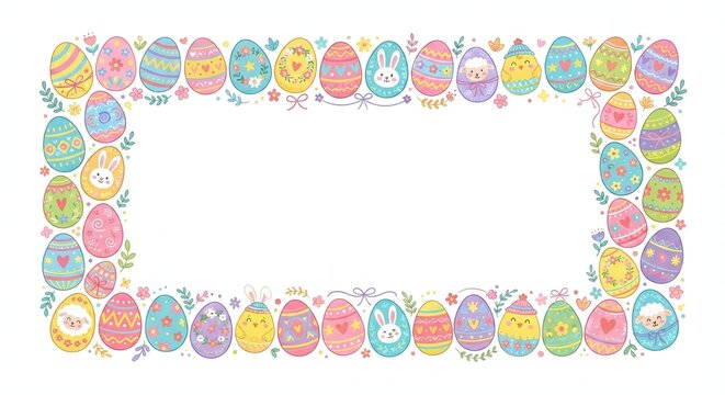 isolated white background, creative design cartoon illustration border frame design for your works, text frame, image frame