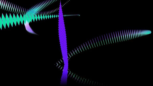 Abstract Creatures Simulated by Layered Disc Abstract Shape, Drifting and Gliding Across the Water