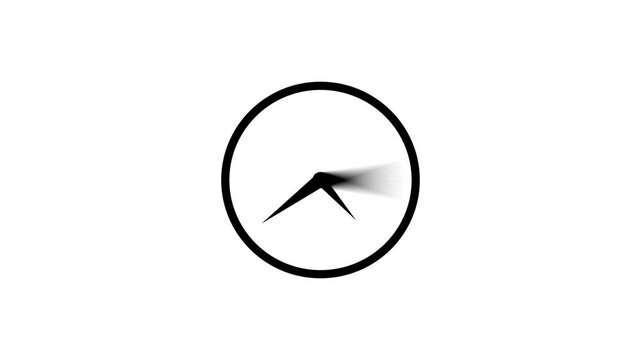 Analog Clock Face Animation with Precise Time Tracking Movement