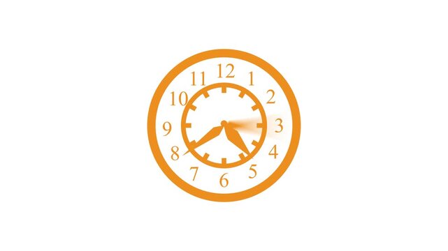 Realistic Analog Clock Animation with Continuous Second Hand Movement