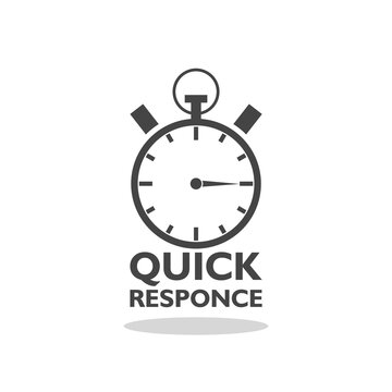 Quick Response flat icon with shadow