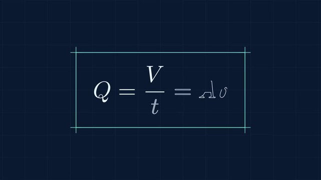 Fluid Flow Rate Formula Volume and Time Physics