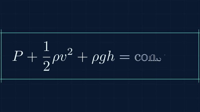 Bernoulli Equation Pressure Velocity and Height Physics