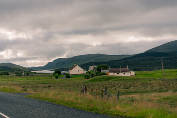 Abandoned traditional croft house at Airidh a Bhruaich on Loch Seaforth, Isle of Lewis, Outer Hebrides, Scotland, UK - 4 September 2026 © IBRESTER