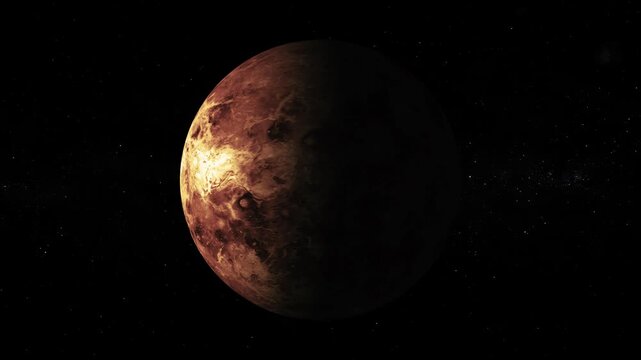 Realistic Makemake Planet Orbiting in Deep Space with Stunning Galactic Background
