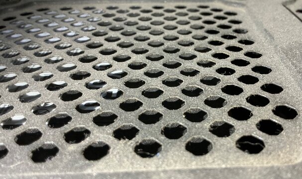 metal grid background