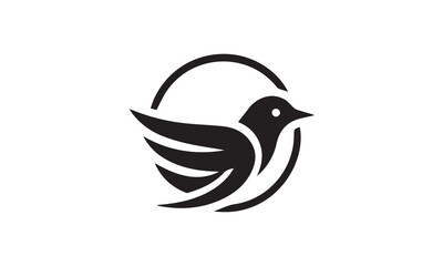 Fototapeta premium Modern Minimalist Bird Icon Set – Creative Flying Bird Vector Symbols