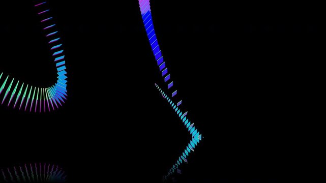 Abstract Creatures Simulated by Repeatedly Arranged Gradient Circular Compositions, Drifting and Gliding Across the Water