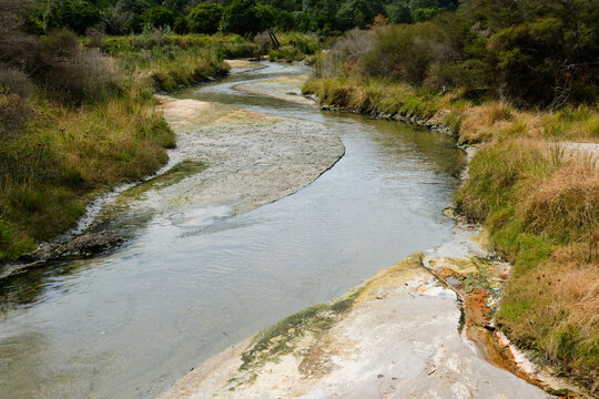 Stream in Waimangu Volcanic Valley - Rotorua, New Zealand