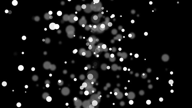 Soft-focus vertical trail of glowing bokeh or particles background animation