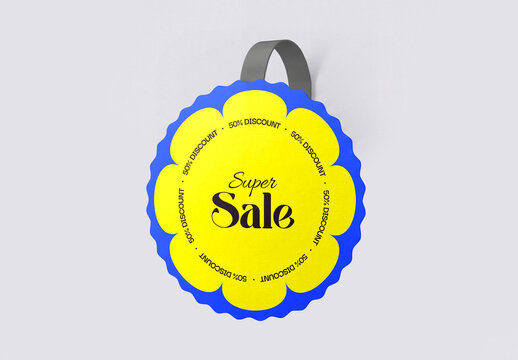 Hanging Wobbler Mockup