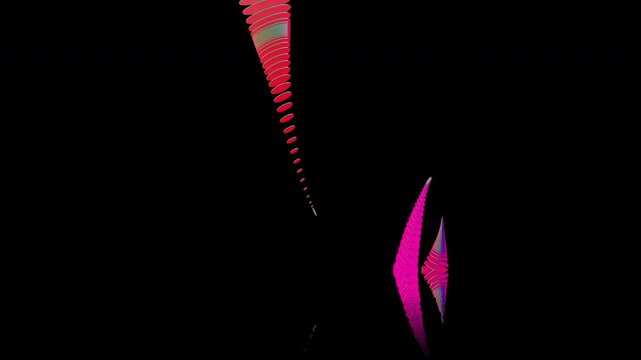 Abstract Creatures Simulated by Repeatedly Arranged Gradient Circular Compositions, Drifting and Gliding Across the Water
