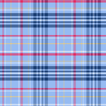 blue ,red, white and navy coloured plaid fabric print pattern 