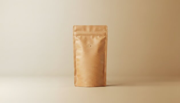 Minimalist Kraft Paper Pouch Mockup