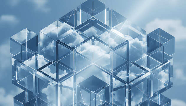 Transparent Corner Geometry Closeup