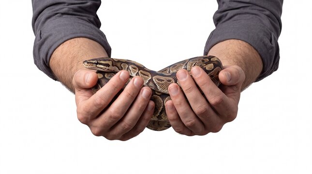 Python Hold Hands Holding Pet Python Snake Pet Care Photography