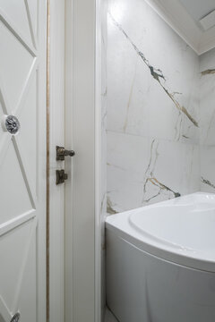  details of corner with water tap sink with faucet with soap and shampoo dispensers in expensive bathroom in rustic eco style