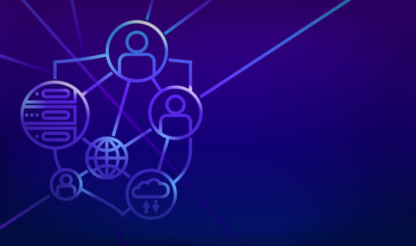 Cybersecurity Network Technology Background