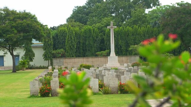 Madras War Cemetery is located in Nandambakkam, Chennai formerly Madras, Tamil Nadu, India. It was created to receive Second World War graves from civil & cantonment cemeteries in the south of India.
