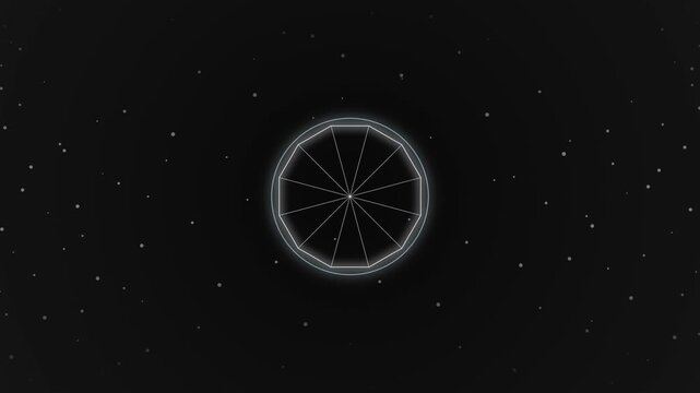Luxury 3D Obsidian Octahedron Vault Loop