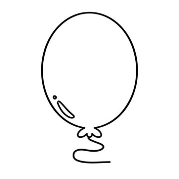 vector illustration of a balloon