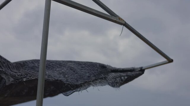 Sunshade Awning Resisting Strong Wind