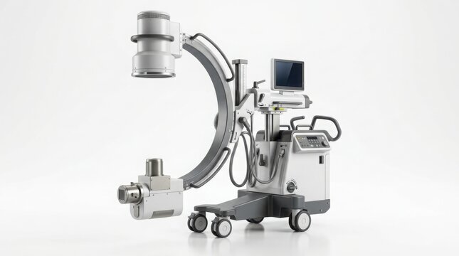 Mobile C-Arm Fluoroscopy Machine for Medical Imaging and Surgery
