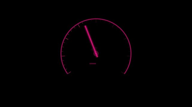 Abstract animated needle jitter meter damping drawn as cool blue-white lines and shapes on a deep dark background. Seamless looping 4K motion graphics video with free space for text, ideal for title s