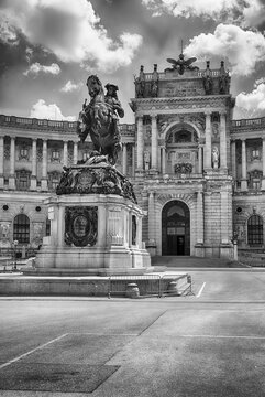The grand Hofburg Palace complex in Vienna, Austria