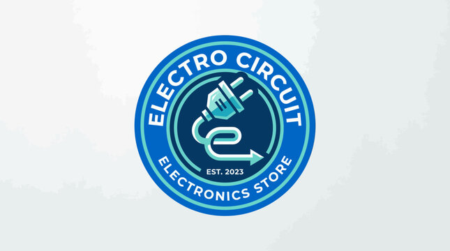 Blue circular logo for Electro Circuit electronics store.