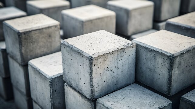 Stack of Concrete Cubes
