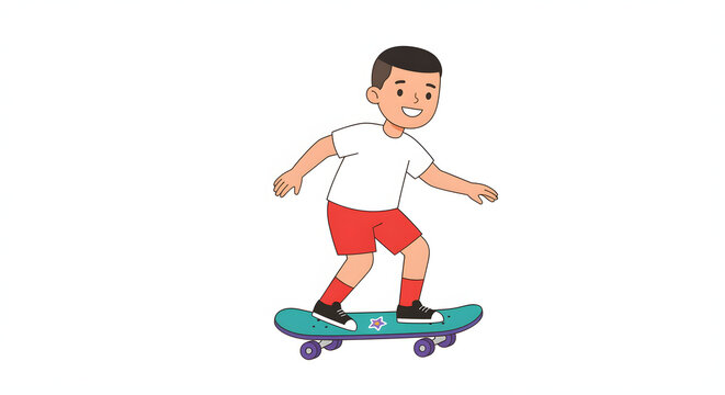 kids skateboarding dan rollerblade activity