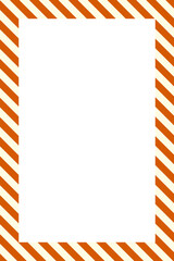 Fototapeta premium Halloween Candy corn border frame. Halloween border frame. Spooky Halloween rectangle frame card elements decoration. Trick or treat sweets rectangle frame for party invitation card decoration.