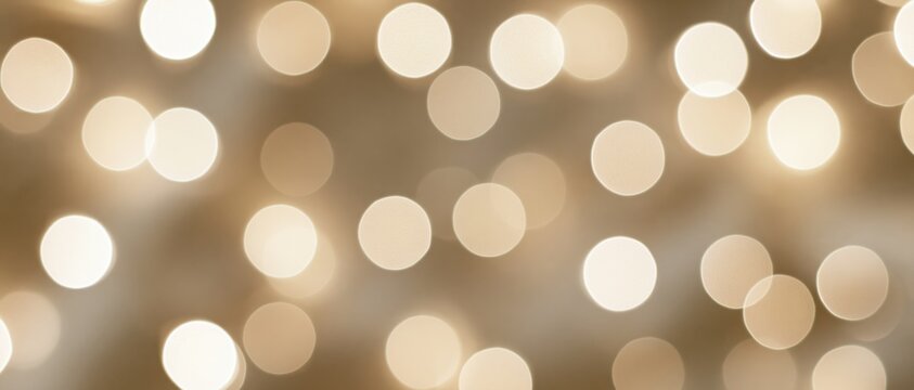 The Golden Bokeh Lights Creating Warm Abstract Background for Festive Ambience