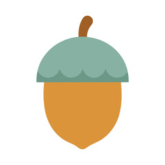 Stylized acorn illustration © friski