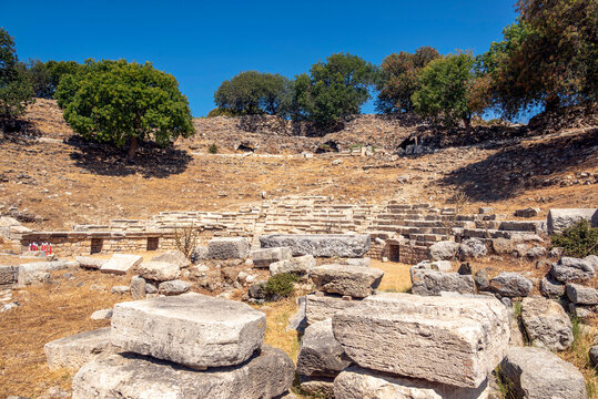 Teos Ancient City at Sigacik, Seferihisar City, Izmir, Turkey