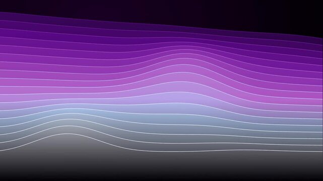 Abstract geometric shapes moving in a continuous loop pattern on transparent background