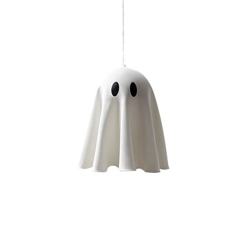 Halloween Ghost Lamp, White Spooky Pendant Light, Minimalist Spooky Decor, Cute Poltergeist Light Fixture