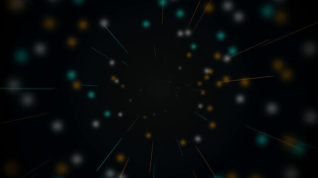 Concentric rings tunnel traveling seamless loop motion background
