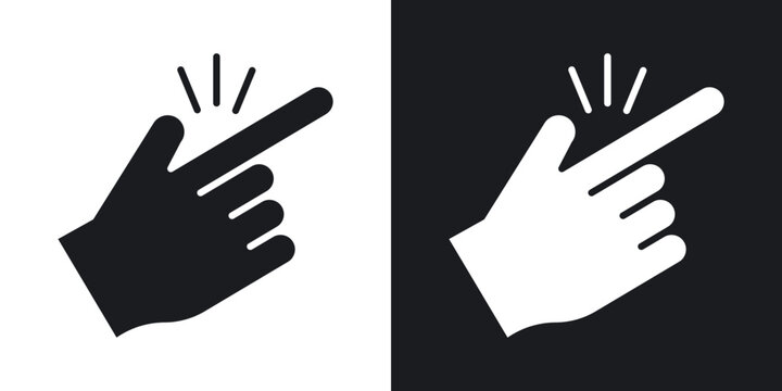 Easy icon flat outline in black