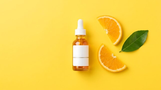 Organic skincare essential oil with natural ingredients for beauty wellness and cosmetic face care routine