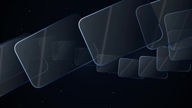 Minimalist geometric arrow icon animation loop on transparent background