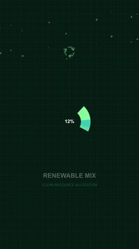 Corporate ESG Sustainability Metrics and Green Energy Infographic Animation